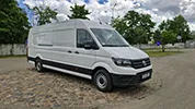 Kravas busu noma - VW Crafter Super Maxi, 2024. gads, 2.0 Tdi, 103 Kw/140 Zs, EUR 6, Balts (BG JAMES)
