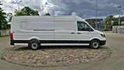 Kravas busu noma - VW Crafter Super Maxi, 2024. gads, 2.0 Tdi, 103 Kw/140 Zs, EUR 6, Balts (BG JAMES)