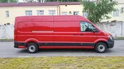 Kravas busu noma - VW Crafter Maxi, 2020. gads, 2.0 Tdi, 103 Kw/140 Zs, EUR 6, Sarkans (BRILIANTS R)