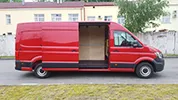 Kravas busu noma - VW Crafter Maxi, 2020. gads, 2.0 Tdi, 103 Kw/140 Zs, EUR 6, Sarkans (BRILIANTS R)