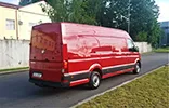 Kravas busu noma - VW Crafter Super Maxi, 2020. gads, 2.0 Tdi, 103 Kw/140 Zs, EUR 6, Sarkans (RIGGS R)