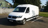 Kravas busu noma - VW Crafter Super Maxi, 2019. gads, 2.0 Tdi, 103 Kw/140 Zs, EUR 6, Balts (RIGGS)
