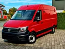 Kravas busu noma - VW Crafter Medium, 2019. gads, 2.0 Tdi, 103 Kw/140 Zs, EUR 6, Sarkans (MAZAIS R)