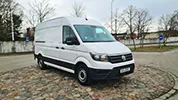 Kravas busu noma - VW Crafter Medium, 2019. gads, 2.0 Tdi, 103 Kw/140 Zs, EUR 6, Balts (MAZAIS)