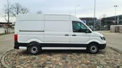 Kravas busu noma - VW Crafter Medium, 2019. gads, 2.0 Tdi, 103 Kw/140 Zs, EUR 6, Balts (MAZAIS)