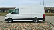 Kravas busu noma - VW Crafter Medium, 2019. gads, 2.0 Tdi, 103 Kw/140 Zs, EUR 6, Balts (MAZAIS)