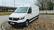 Kravas busu noma - VW Crafter Maxi, 2017. gads, 2.0 Tdi, 103 Kw/140 Zs, EUR 6, Balts (BLĒDIS)