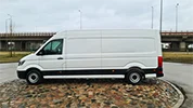 Kravas busu noma - VW Crafter Maxi, 2017. gads, 2.0 Tdi, 103 Kw/140 Zs, EUR 6, Balts (BLĒDIS)