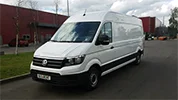 Kravas busu noma - VW Crafter Maxi, 2017. gads, 2.0 Tdi, 103 Kw/140 Zs, Euro 6, Balts (VAN BUREN)