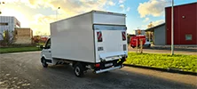 Kravas busu noma - VW Crafter Box Lift, 2017. gads, 2.0 Tdi, 130 Kw/177 Zs, EUR 6, Balts (FRICIS BOX Lift)
